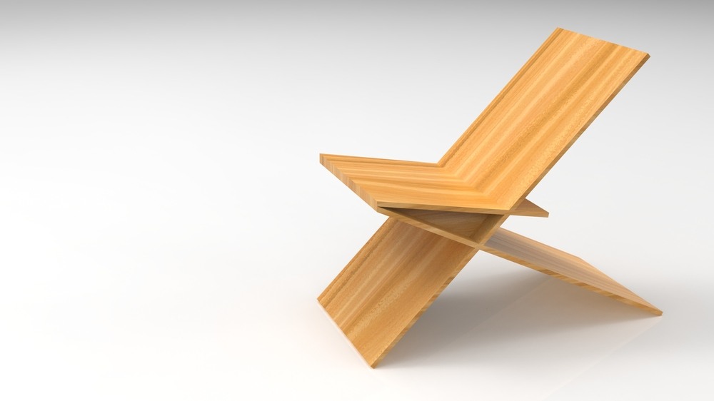 Odpočinková židle z plochy jednoho metru čtverečního