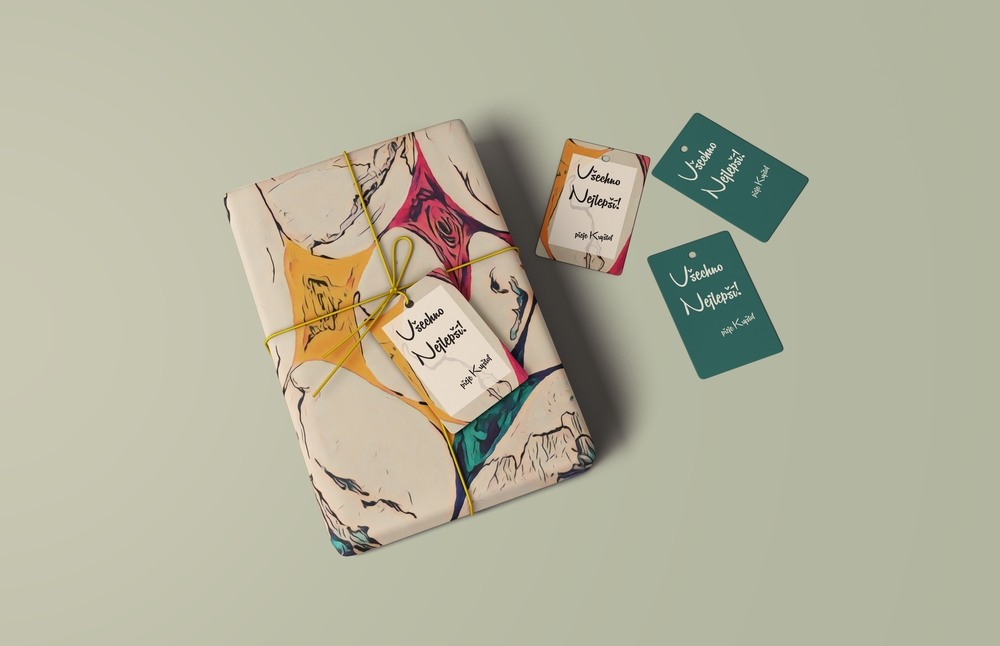 návrh balícího papíru