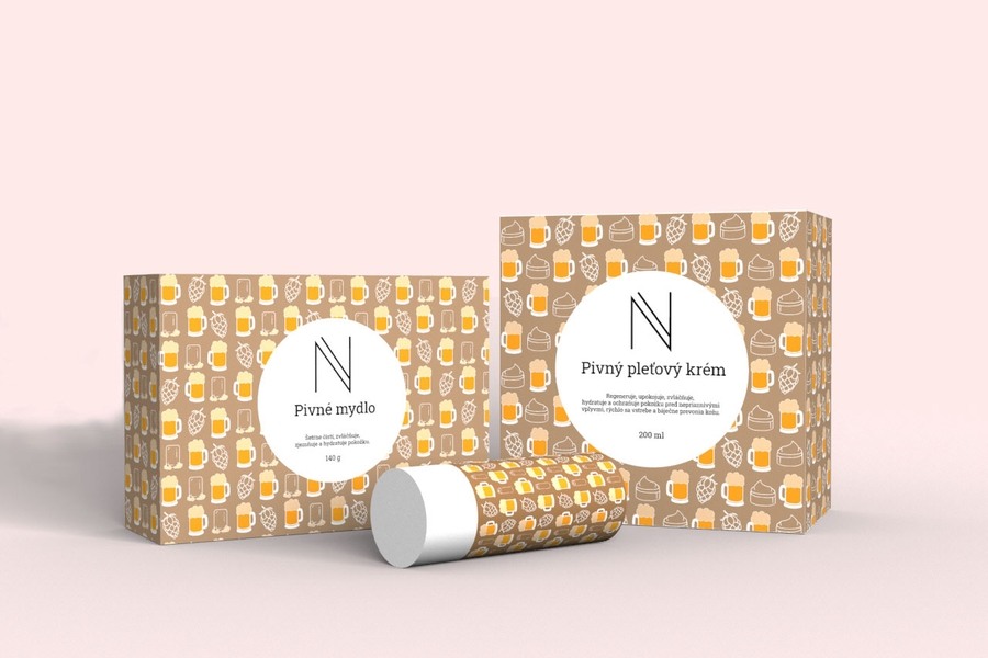 Obal na pivnú kozmetiku 