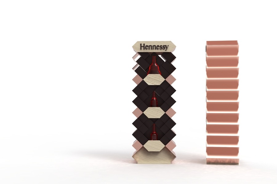 Hennessy prodejní stojan