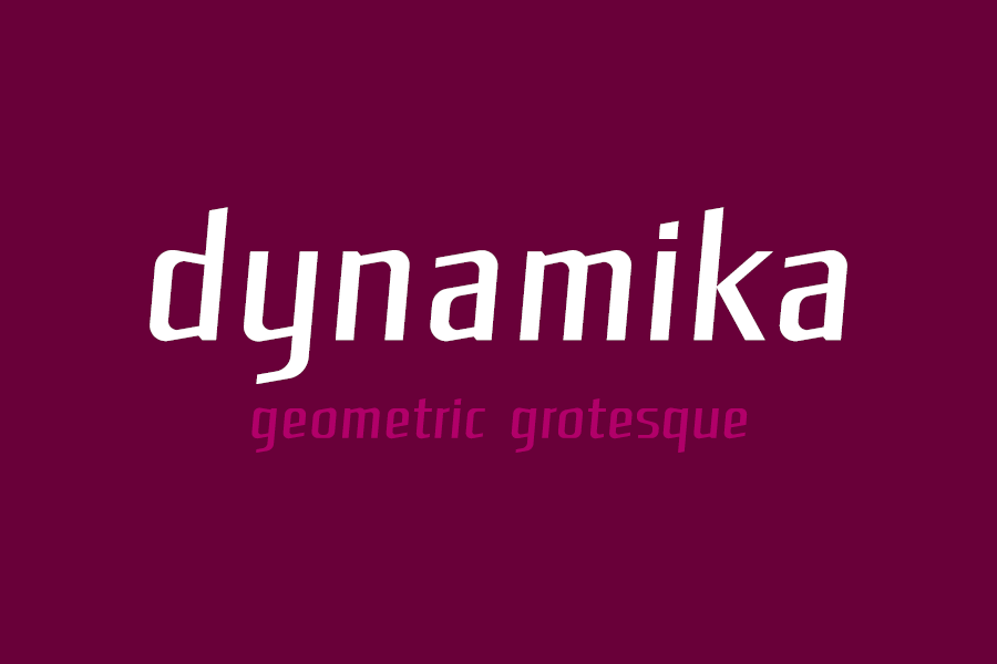 Autorské písmo Dynamika