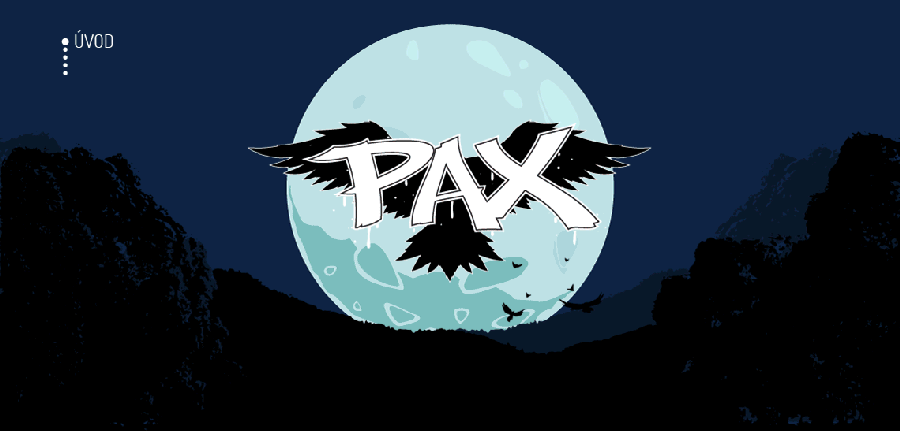 Microsite pro knižní sérii PAX