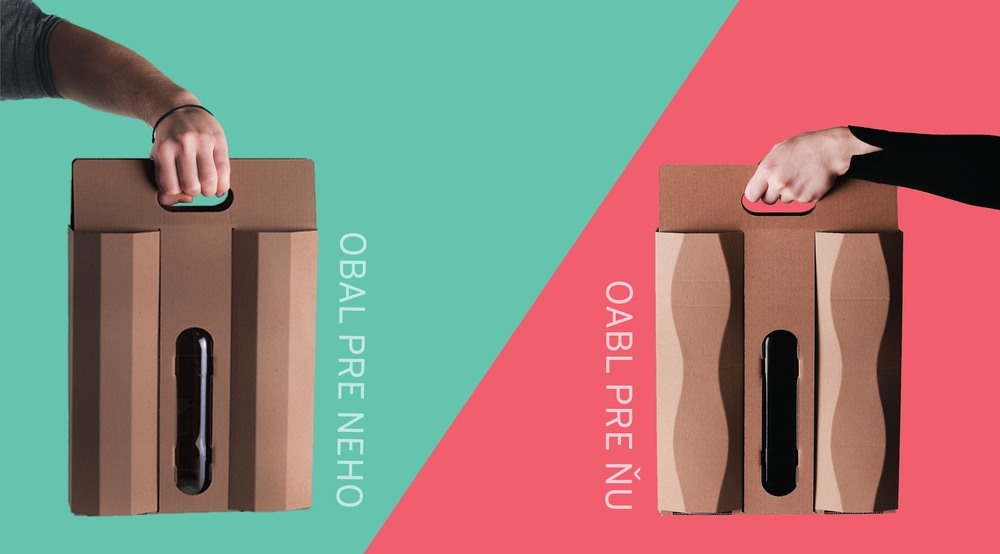 Darčekový obal na víno a dva poháre 