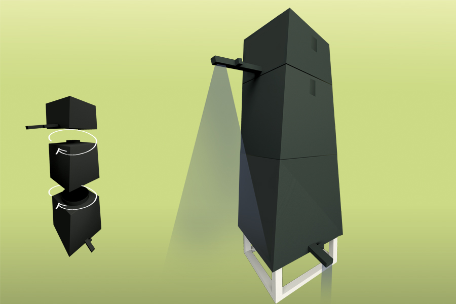 Nádrž na vodu se sprchou