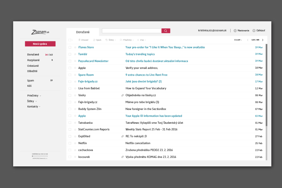 Email - redesign