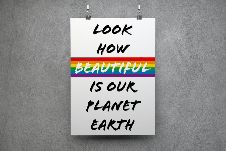 Typografické plakáty LGBT