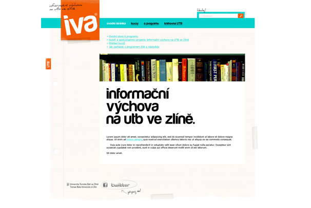 Informační výchova na UTB ve Zlíně