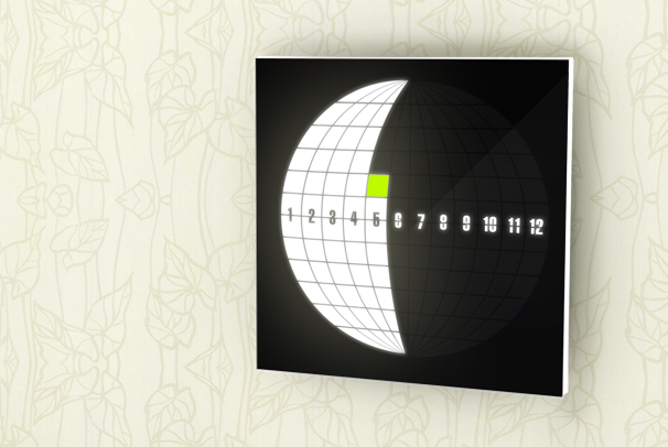 Mesačné digitálne hodiny