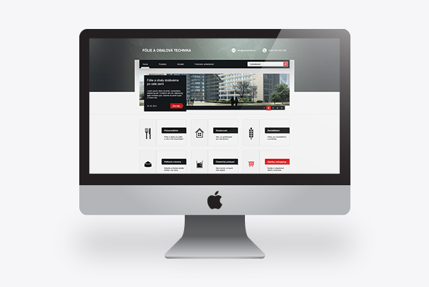 Grafické řešení webu dle zadané struktury