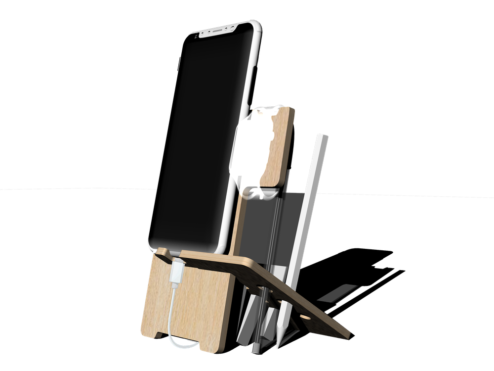 Home office desk set - Three Holders