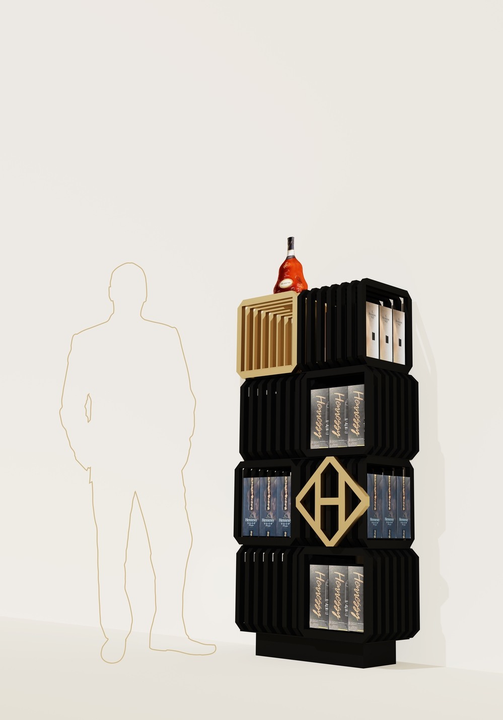 REKLAMNÍ STOJAN HENNESSY