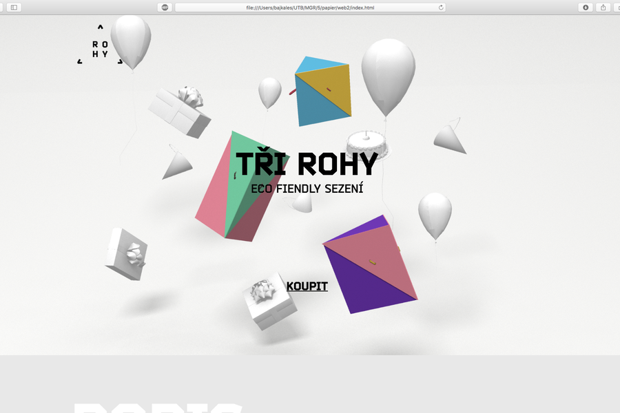 3ROHY - papírový nábytek