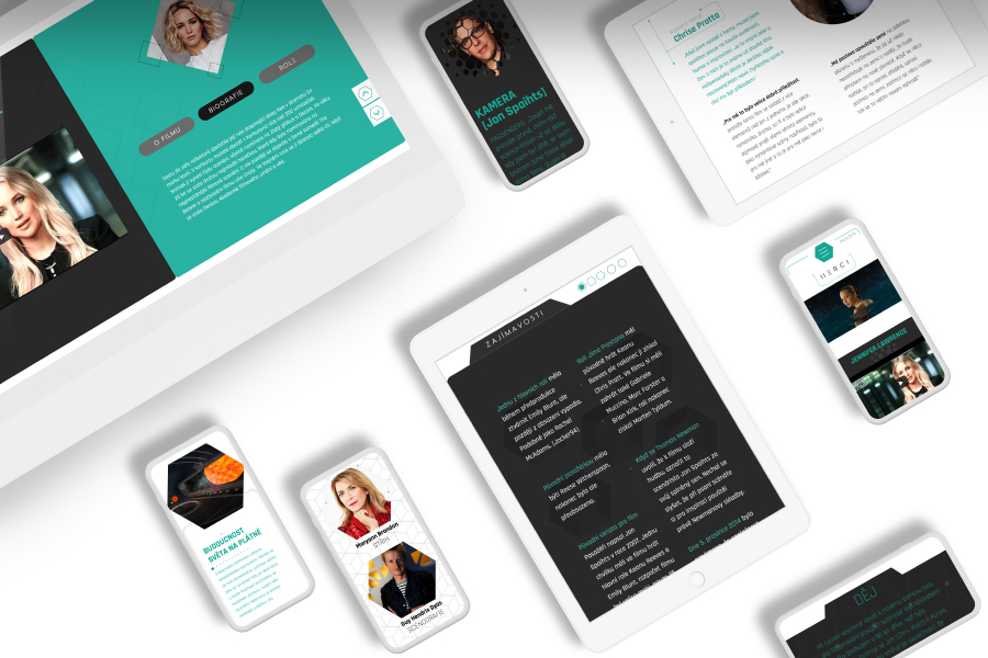 Responzivní web | film Passengers