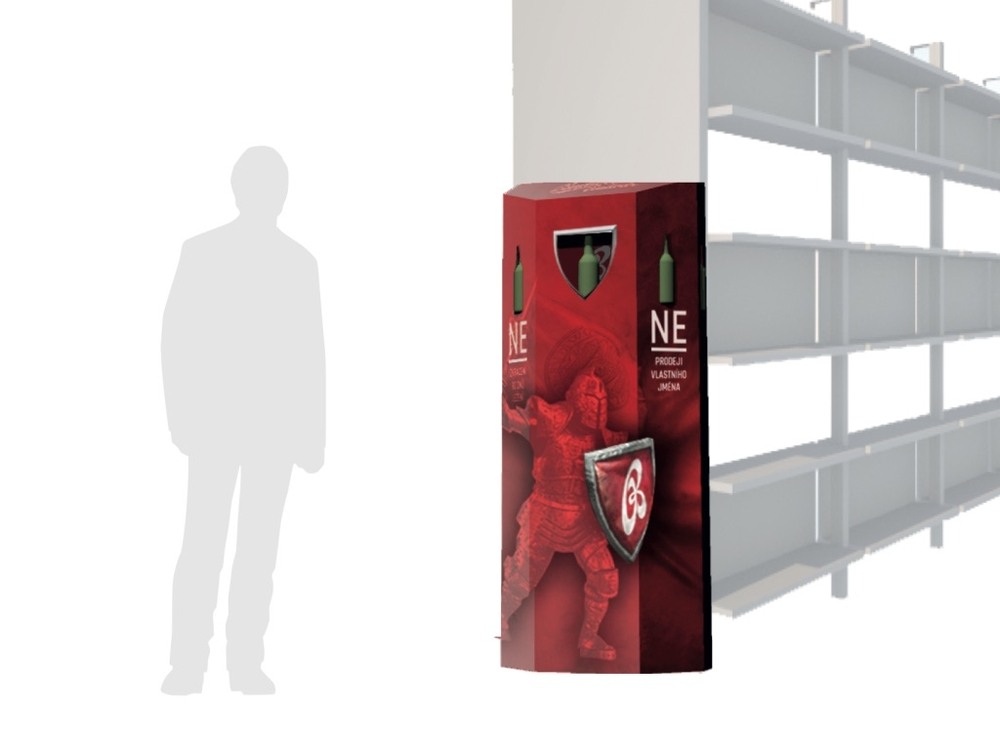 POP stojan pre Budweiser Budvar