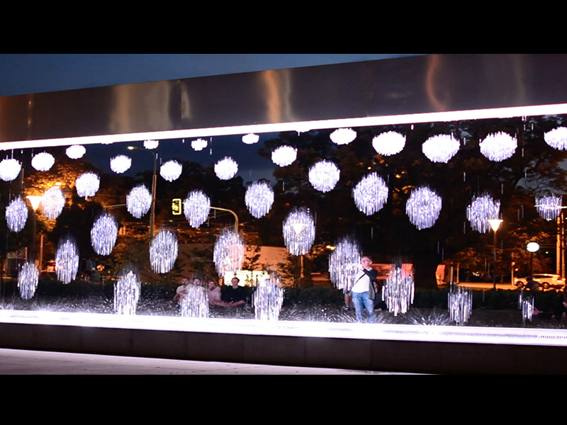 EuroVis - Svetelná fontána, Brno 2018