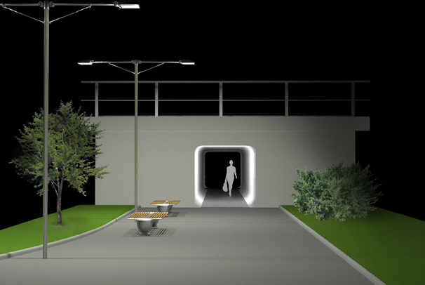 osvětlení podchodu