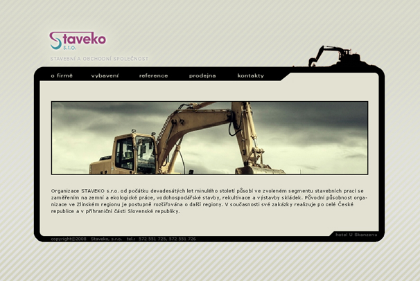 Webová prezentace Staveko