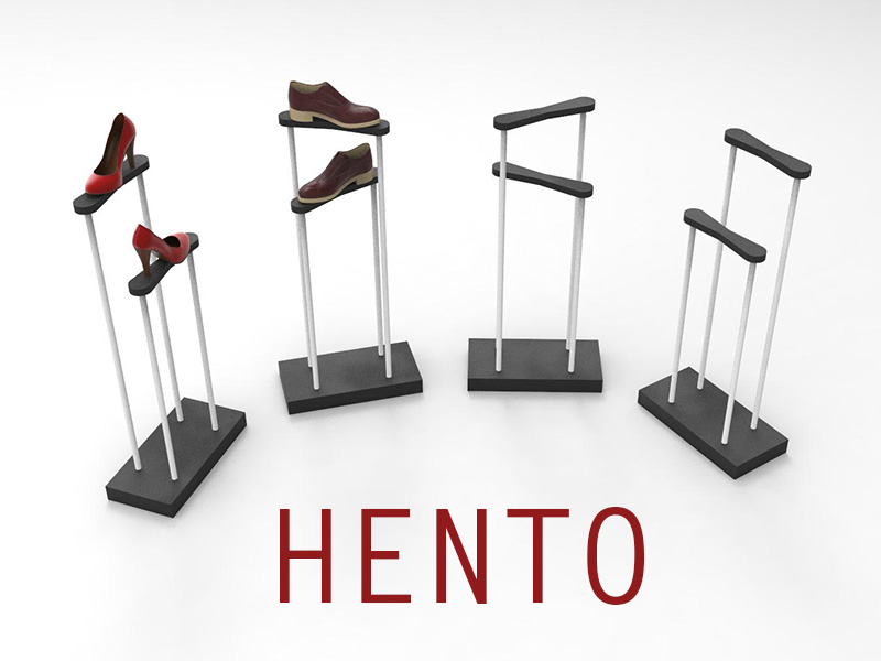 HENTO / výstavný stojan na topánky