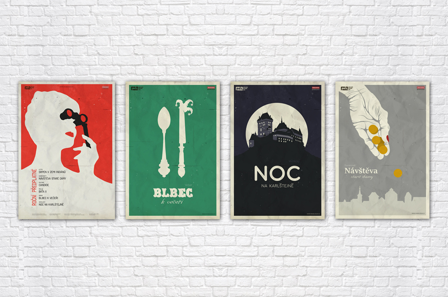 Návrh plakátů pro Městské divadlo Zlín