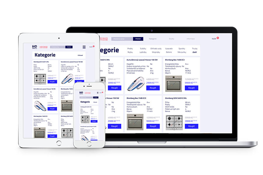 HQ elektro web redesign