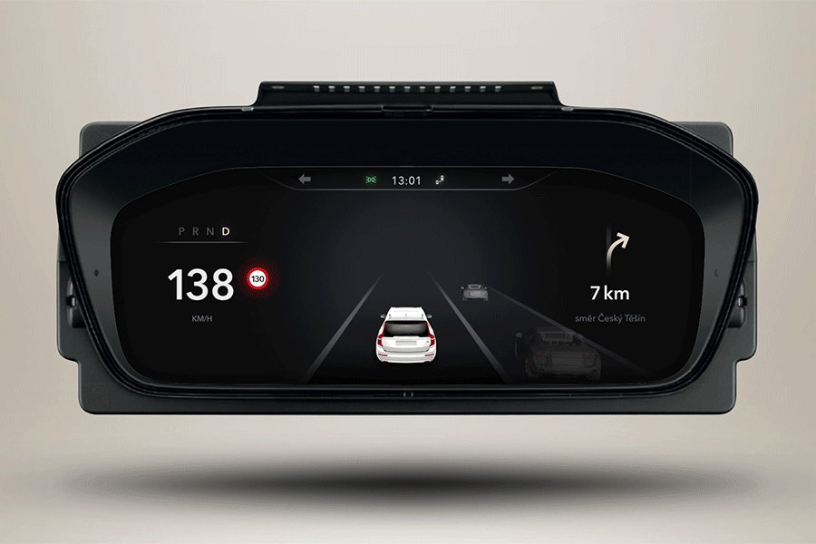 Grafické uživatelské rozhraní v automobilech