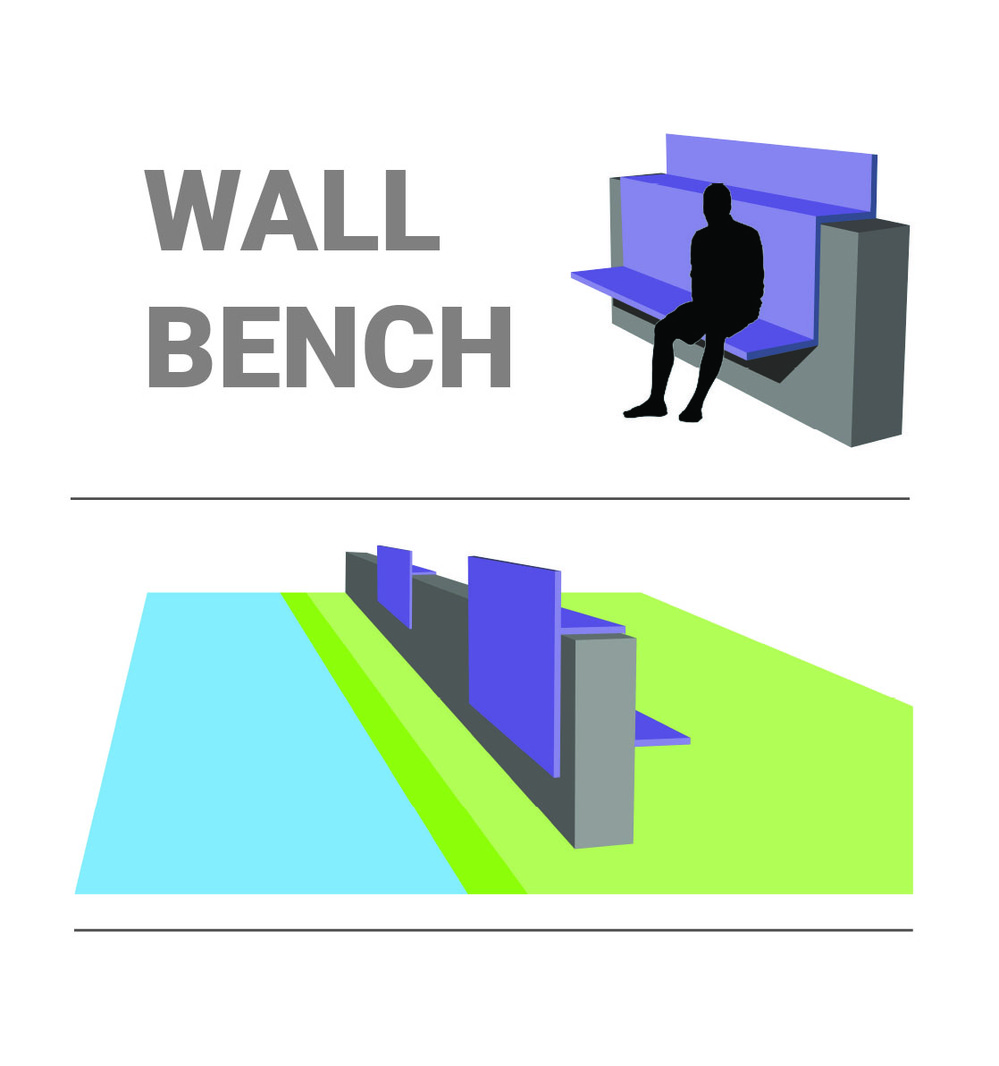 WALL BENCH / mobiliár
