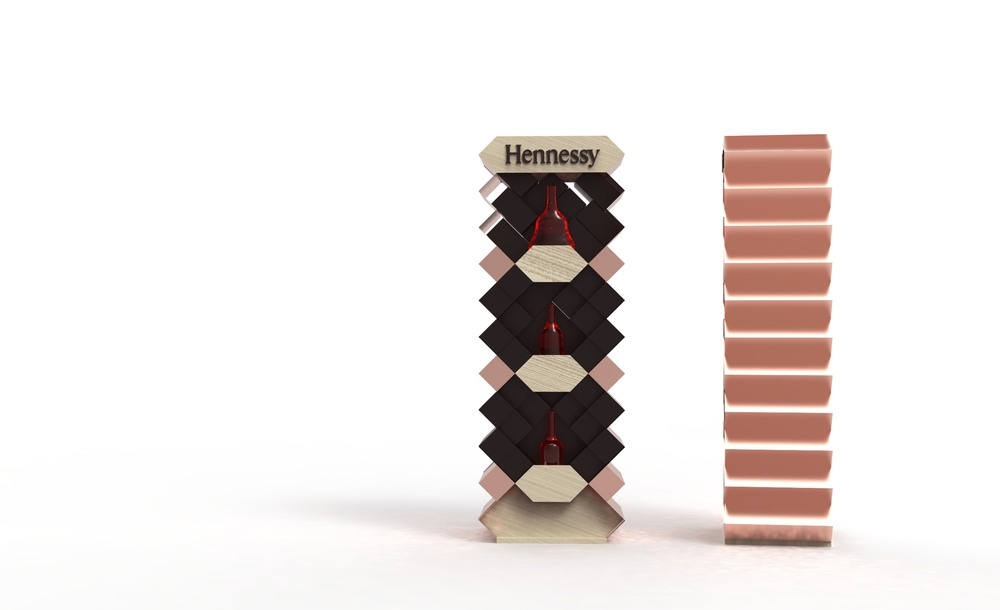 Hennessy prodejní stojan