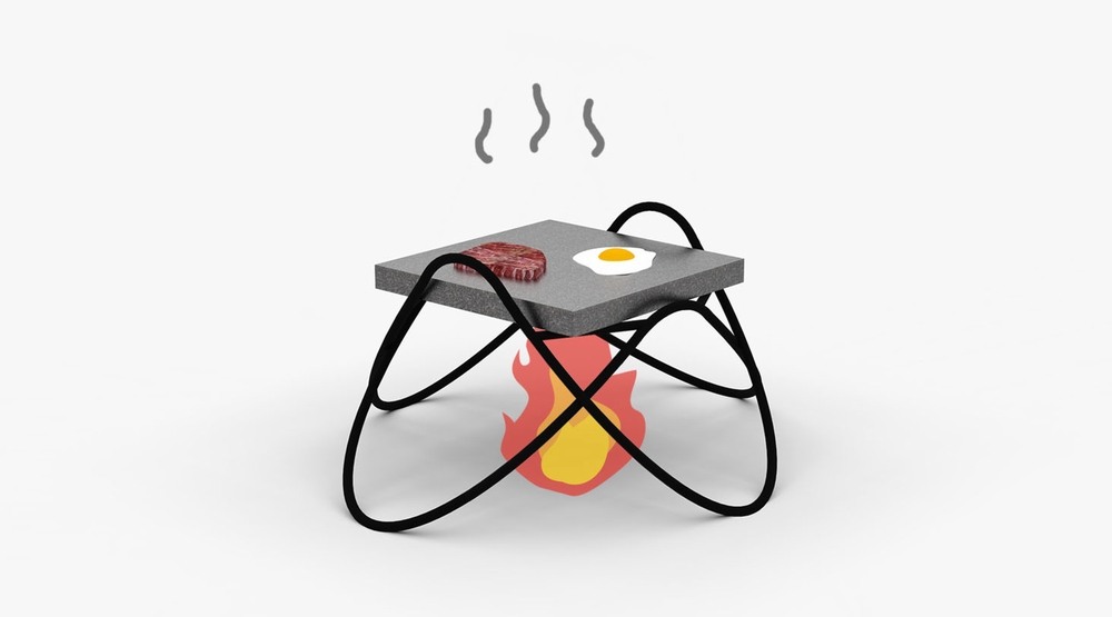 Gril so žulovým kameňom