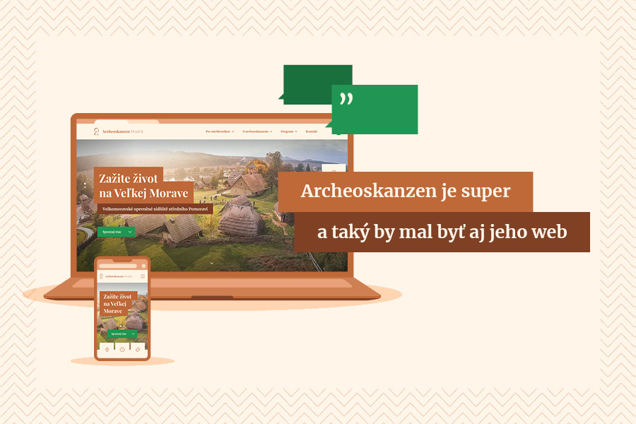 Redesign webu Archeoskanzenu a Živej vody
