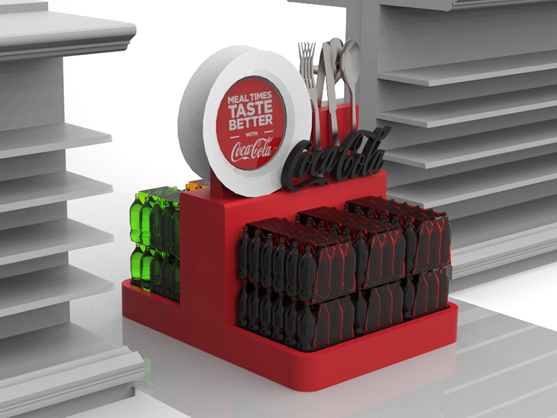 Výstavný stojan pre Coca Colu (POPAI)