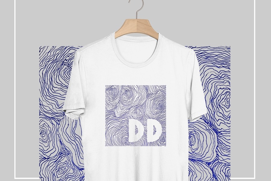 Série Motivů na tričko pro digitální design