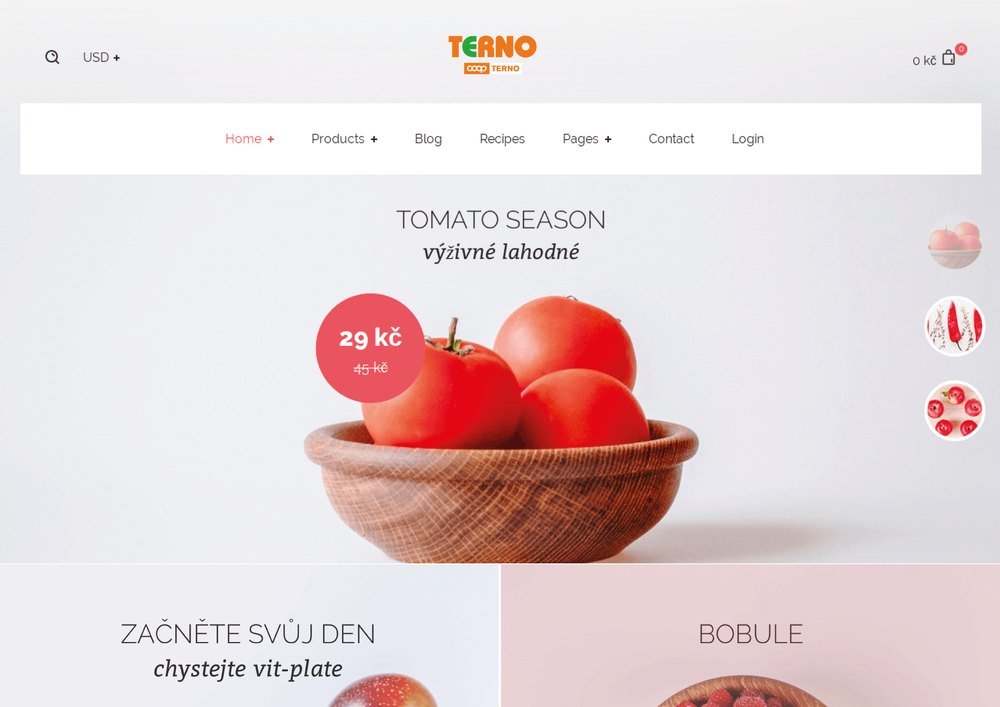 Grafická podoba letáku Terno