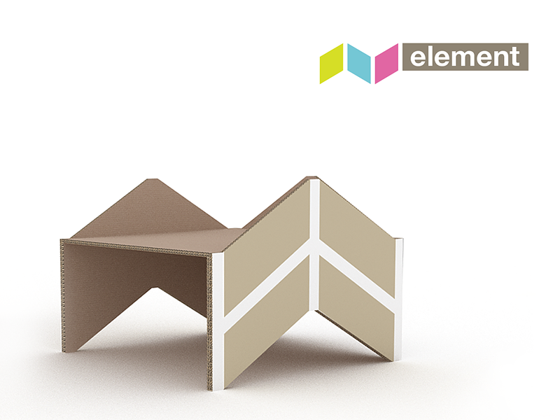 Element / papírový nábytek pro děti