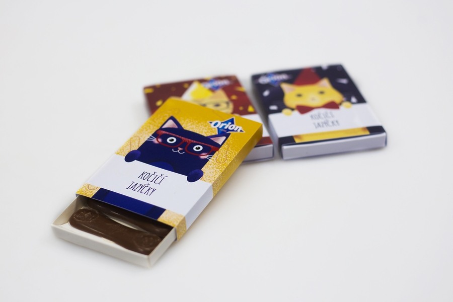 Redesign obalů na Kočičí jazýčky - dětská verze