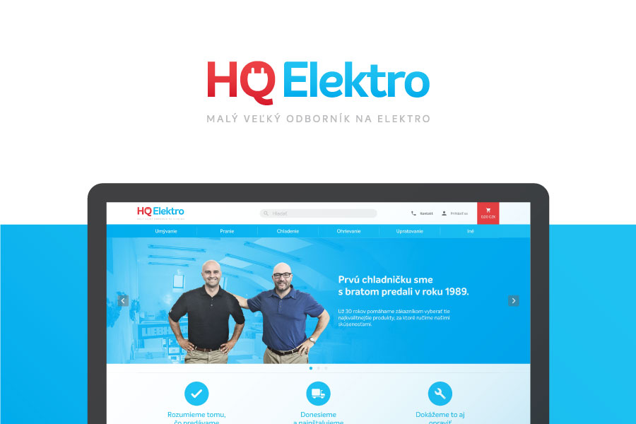 HQ Elektro – redesign značky a webu