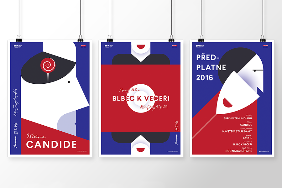 Vizuální styl divadelní sezóny pro Městské divadlo Zlín 
