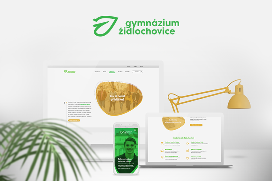 Gymnázium Židlochovice: Vizuálna identita + web