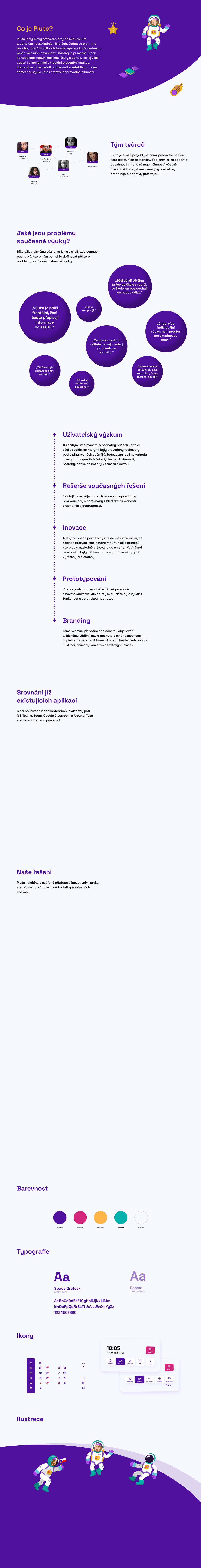 Pluto: Vesmír online vzdělávání