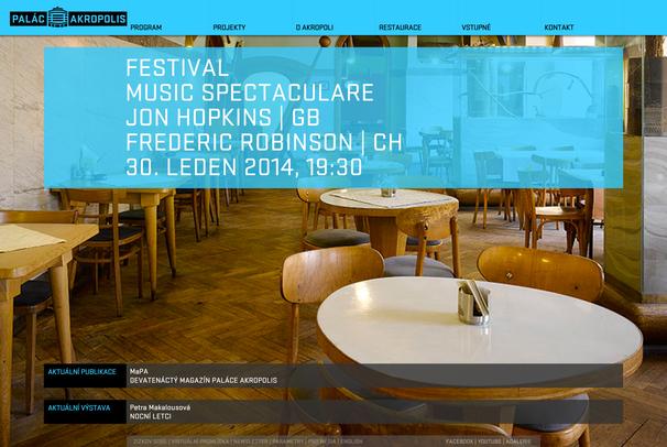 Redesign webu pro Palác Akropolis