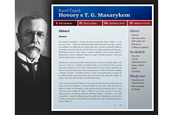Web / Karel Čapek - Hovoy s T.G. Masarykem