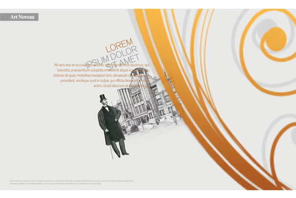Webdesign, inspirovaný secesním uměním