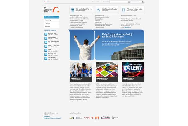 Webdesign Brněnského veletržního výstaviště - BVV