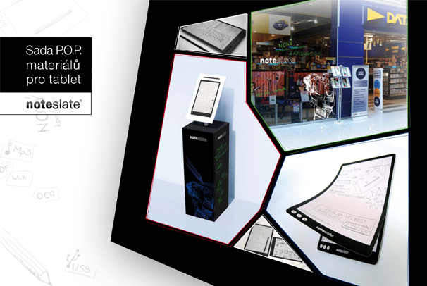 Sada P.O.P. materiálů pro tablet NoteSlate