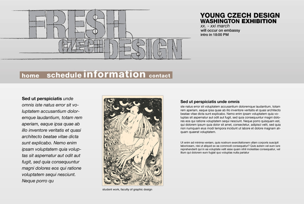 Czech fresh design - typografie