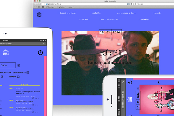 Palác Akropolis — redesign webu