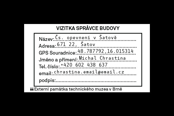 Technické múzeum v Brně: Areál československého opevnění v Šatově