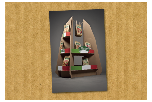 POP stojan na produkty značky Maretti