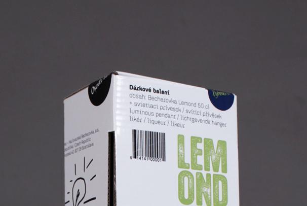 Klauzúrna práca, darčekové balenie Becherovka Lemond