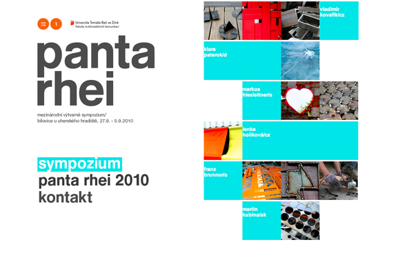 Návrh webové stránky Panta Rhei