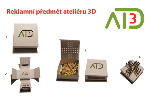 reklamní předmět ateliéru 3D